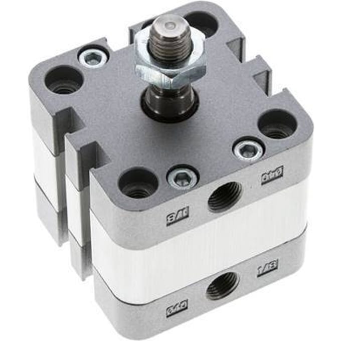 ISO 21287 Compacte Dubbelwerkende Cilinder 40-5mm - Magnetisch - Mannelijke Stang