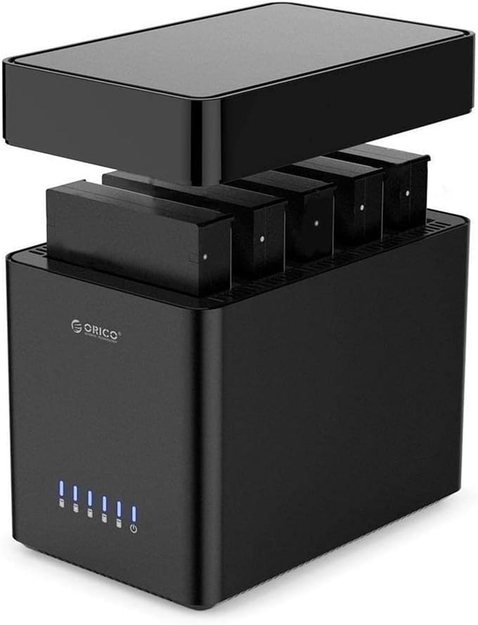 5-bay USB 3.0 externe harde schijf behuizing voor 3,5 inch SATA SSD HDD