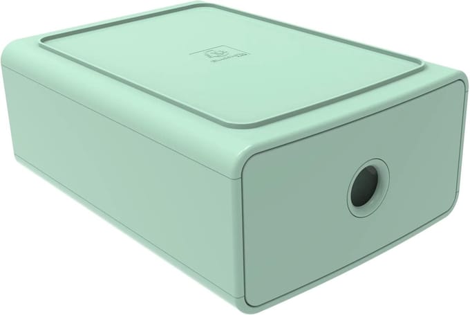 Opbergmodule Lade - Bureau Organizer - Kantoor Archief - Modulaire Stapelbaar - 19x26x10 cm - Saliegroen