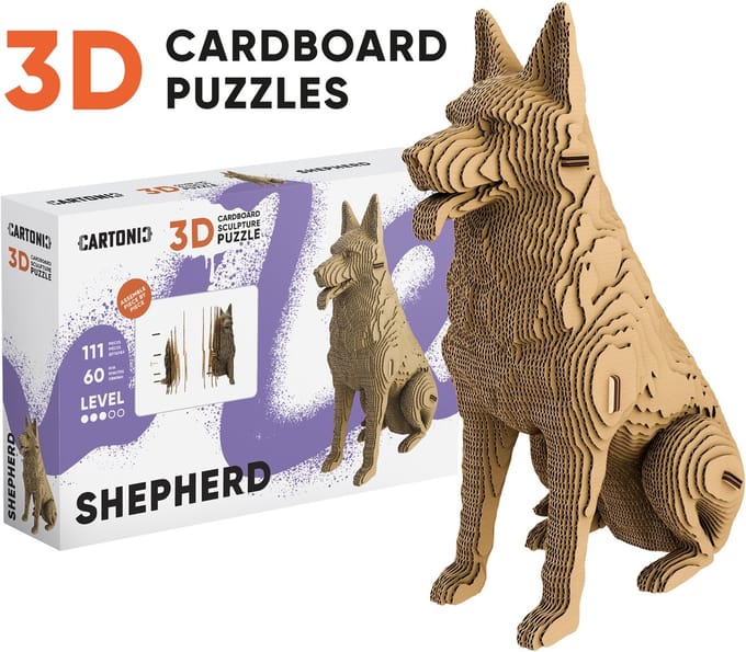 CARTONIC -SHEPHERD- 3D Puzzel-Speelgoed- Puzzel-DIY- Creatief- Karton- Kinderen en volwassen- 3D- puzzel