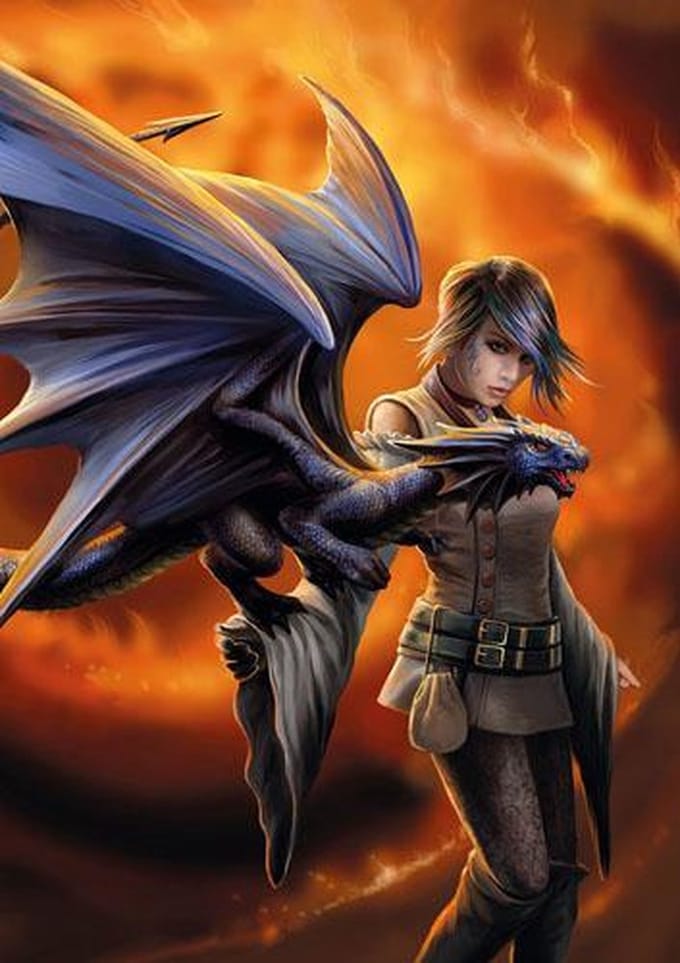 Anne Stokes Wenskaart Dragon Trainer