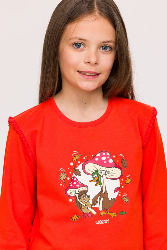Pyjama meisjes woody broek strepen