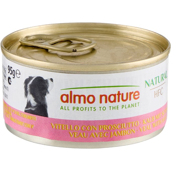 24x95g Kalf met Ham Almo Nature Classic Hondenvoer