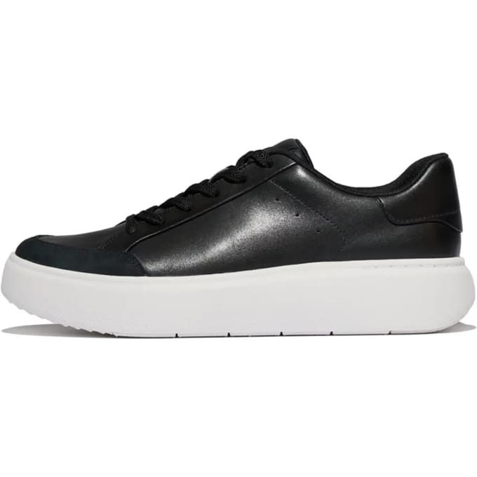 FitFlop Rtg Leather/Suede Sneakers Dames Sneakers - Zwart