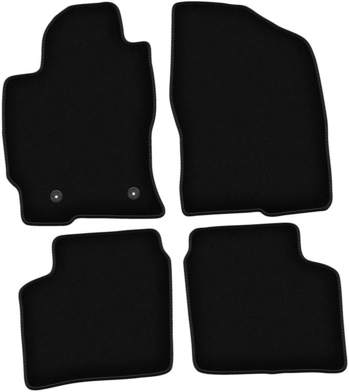 BASIC zwarte veloursmatten voor: Toyota Prius II hatchback (2003-2010)