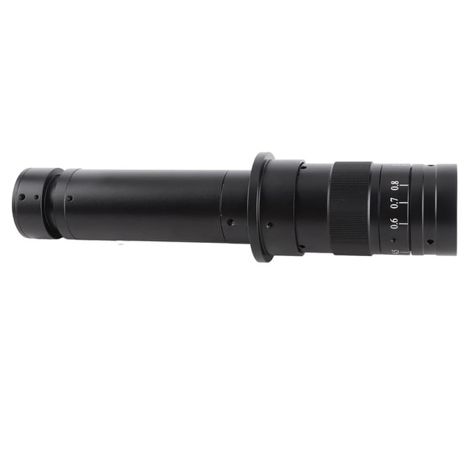 300X Zoom C-Mount Lens Verstelbare Vergroting Aluminiumlegering voor Industrie Microscoop Camera