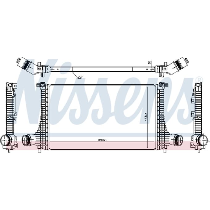 Intercooler NISSENS 961502