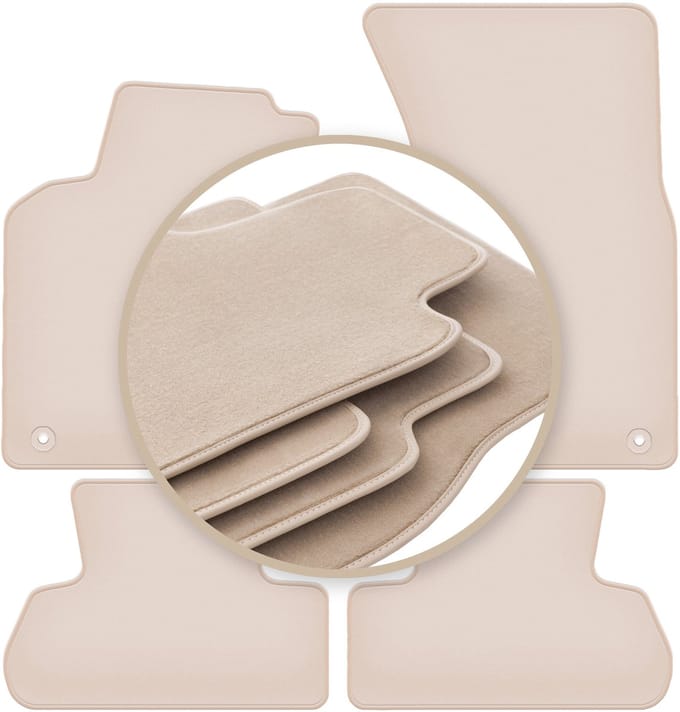 PREMIUM beige vloermatten voor: Audi Q5 I SUV 2008-2017