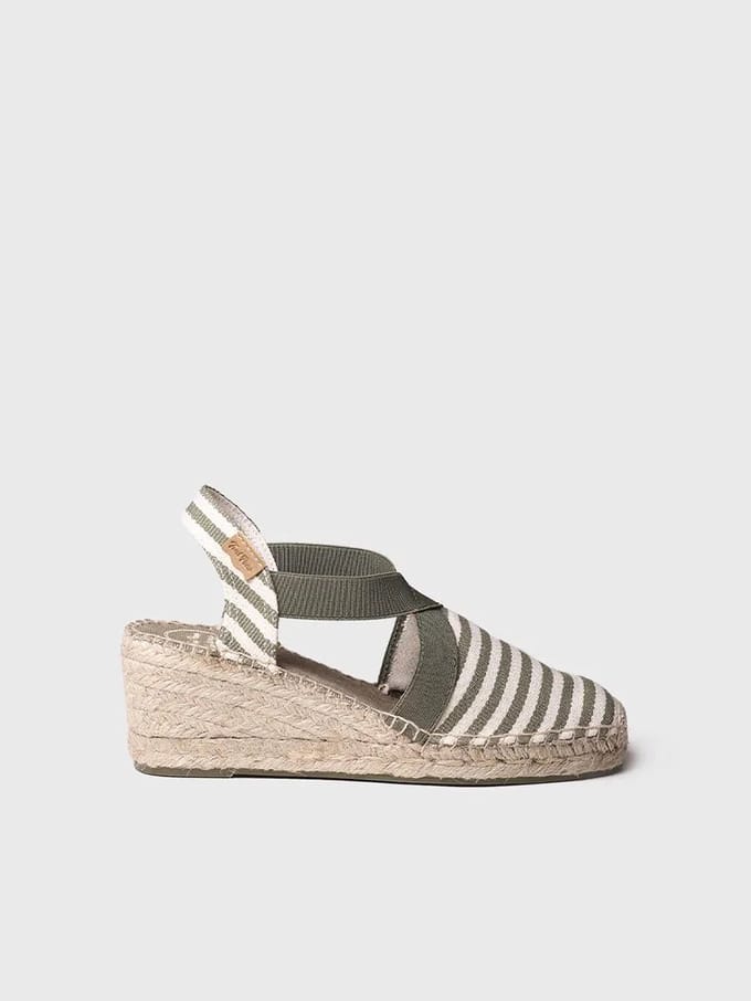 Espadrilles met sleehak in zeemansstijl | TERRA-DD