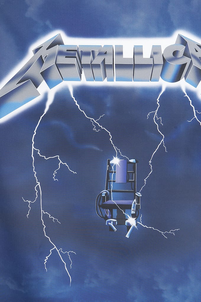 Metallica Textiel Poster Flag - Ride The Lightning Multicolours