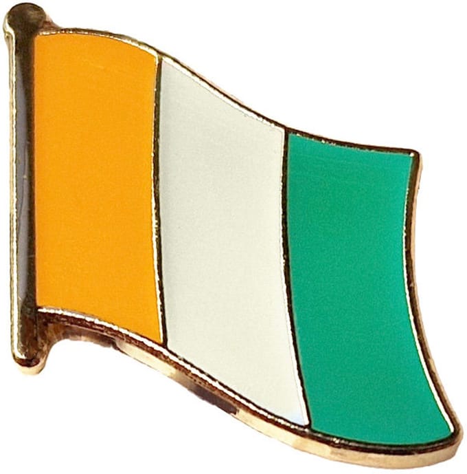 CombiCraft vlag pin Ivoorkust 18 x 14 mm - per 5 stuks