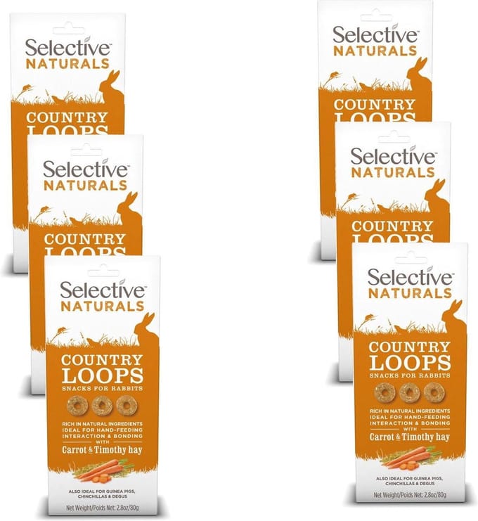 Supreme Selective Naturals Country Loops - Knaagdiersnack - 6 x 80 g