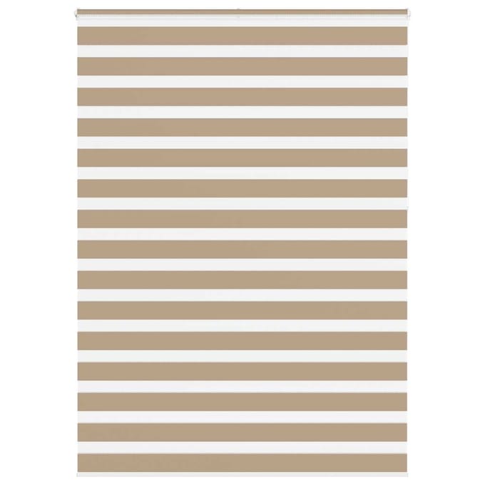 vidaXL - Zebra - Blind - 165x230 - cm - stofbreedte - 160,9 - cm - polyester - zandbruin