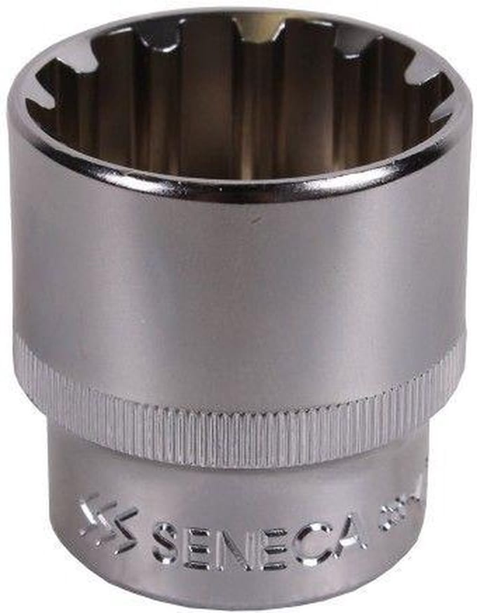 twaalfkant spline dop - 24 mm - 1/2 duims aansluiting - meertanddop - veeltanddop - dop - seneca