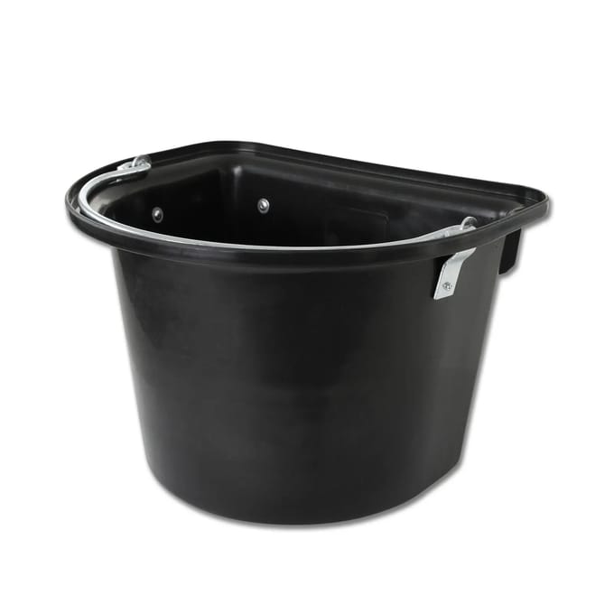 Waldhausen Draagbare voerbak, met draagbeugel Black - 12 L | Zwart