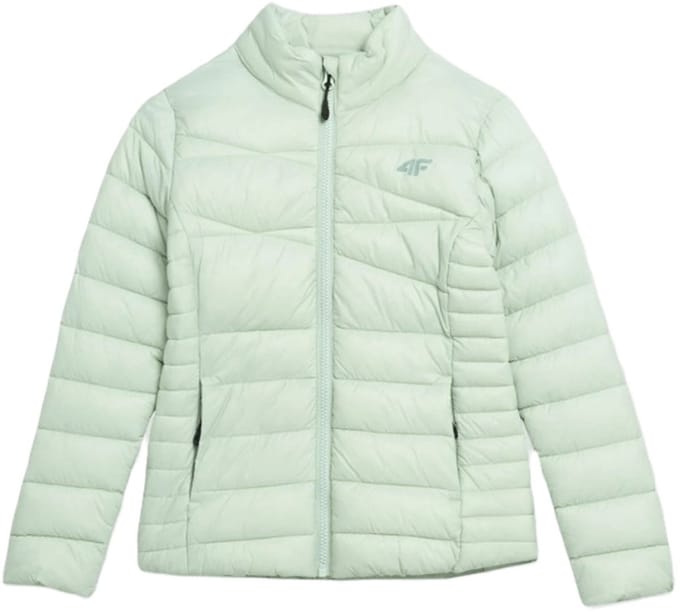 4F Kinderen Winterjas Gevoerd en Gewatteerd - Mintgroen - Waterafstotend - Synthetisch Vulling - Modieus en Functioneel - Maat 122
