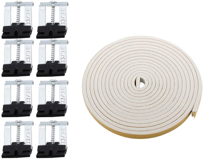 Kuchinox - Inbouwspoelbak Montagekit - Clips en Tape - Chroom