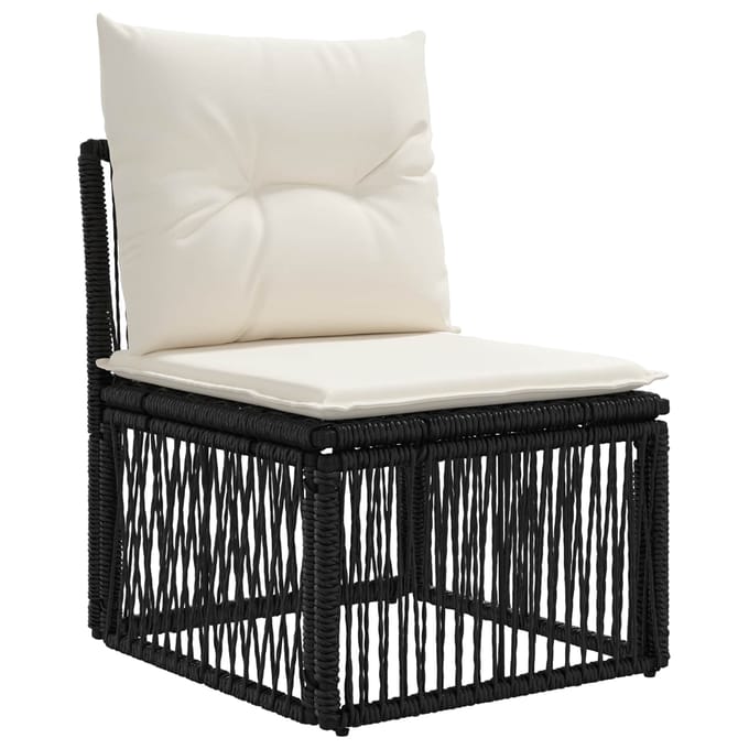 vidaXL - Tuinbank - Set - 13 - st - poly - rattan