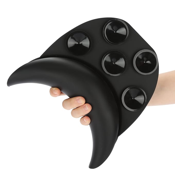Coussin repose-nuque en silicone pour shampoing et shampoing black