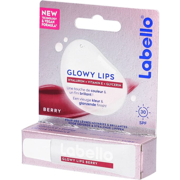 Labello Lippenbalsem Glowy Lips Berry Tube met SPF30 10 ml