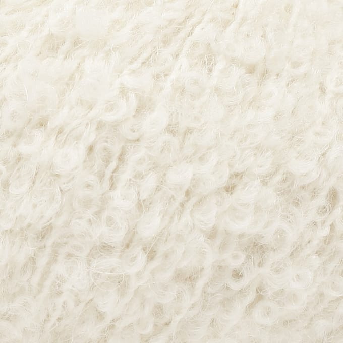 DROPS Alpaca Bouclé Uni Colour - 0100 naturel - Wol Garen