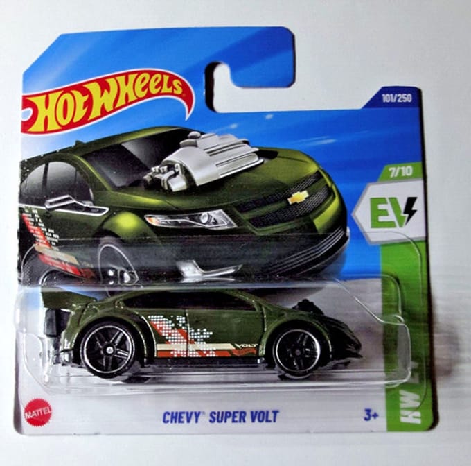 HOT WHEELS CHEVY SUPER VOLT 101/250 ARMY/GREEN 1:64 HW EV 7/10 (2025)