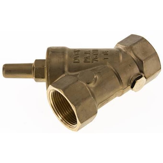 Rp 3/4'' Messing Y Terugslagklep 10 bar (145 psi) FKM