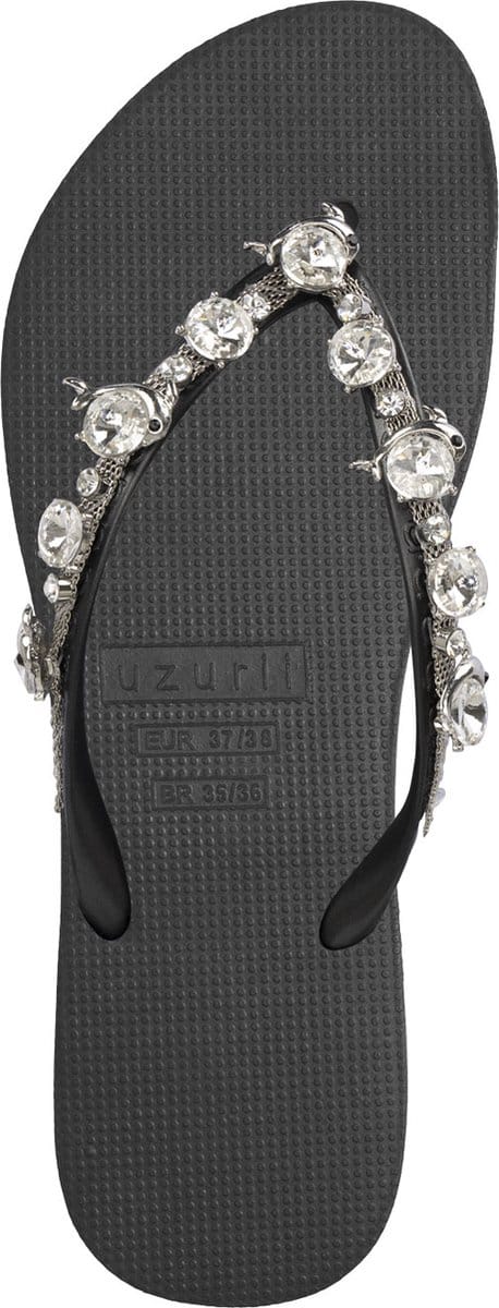 Uzurii | Teenslippers | Dames | Zwart | Maat 37/38