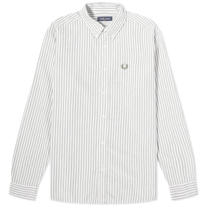 Fred Perry Herenpoloshirt met dubbele kraag (Wit)