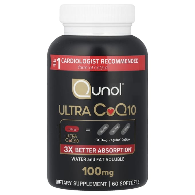 Qunol, Ultra CoQ10, 100 mg, 60 zachte capsules
