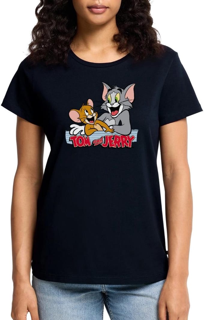 Tom En Jerry Vrienden Premium T Shirt Dames
