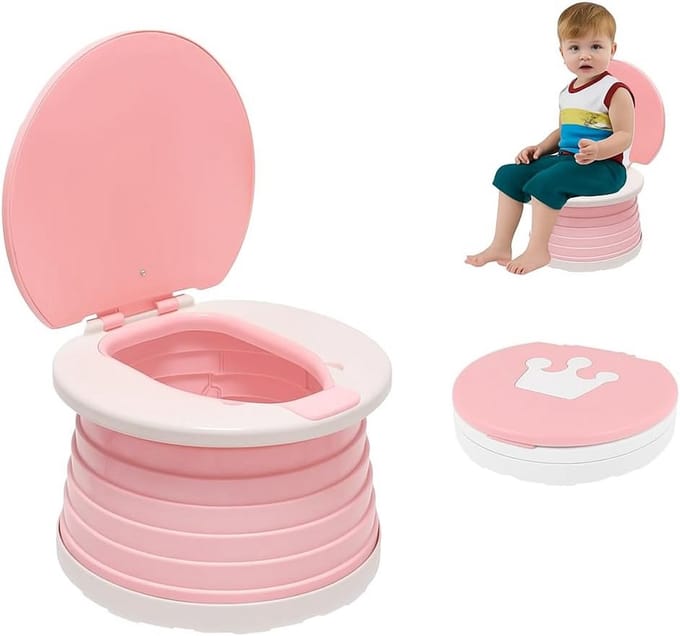 Opvouwbare kinderpotje voor toilettraining, handig en draagbaar