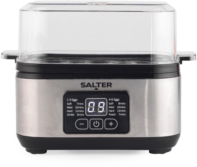 Salter 3-in-1 Digitale Eierkoker - 6 Eieren - LED-display - 430W