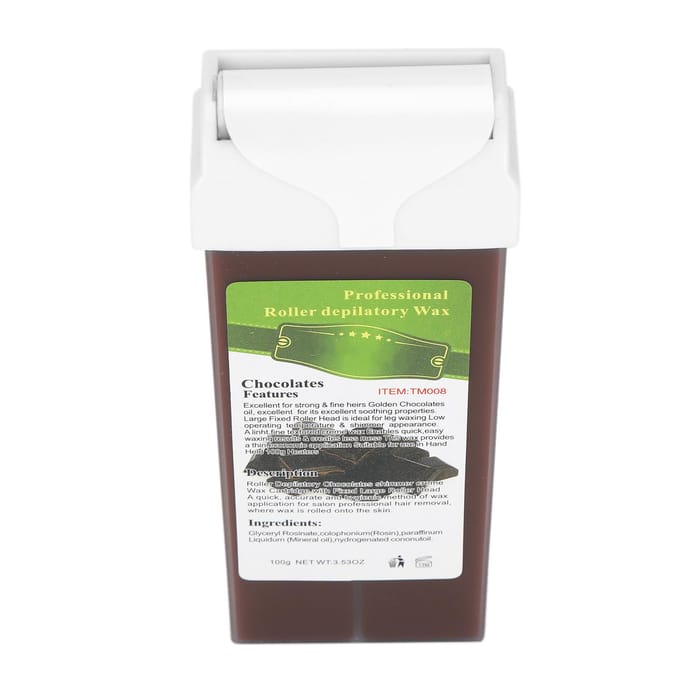 100g Cire Dépilatoire Roll-on Corps Jambes Poitrine Bras Bikini Aisselles Épilation Roll-on Cire Chocolat white