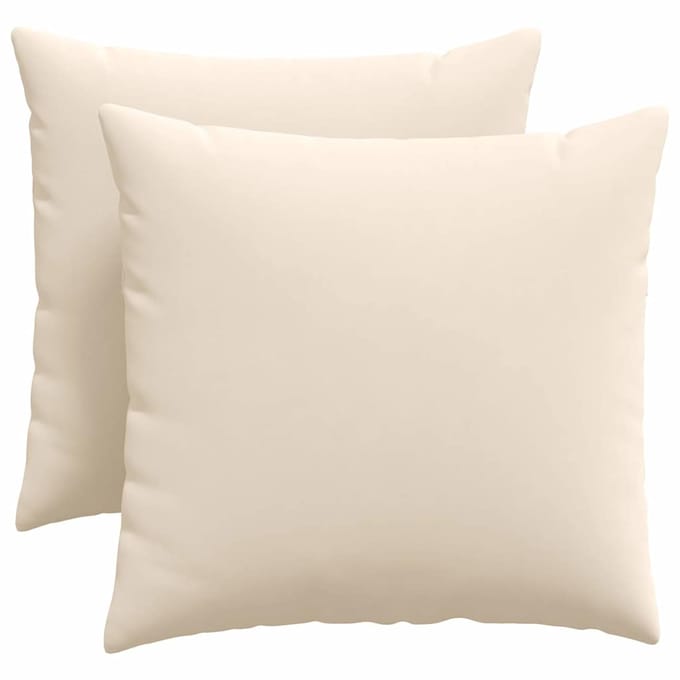 vidaXL - Zitkussens - 2 - st - Stof - Beige - 50 - x - 50 - cm