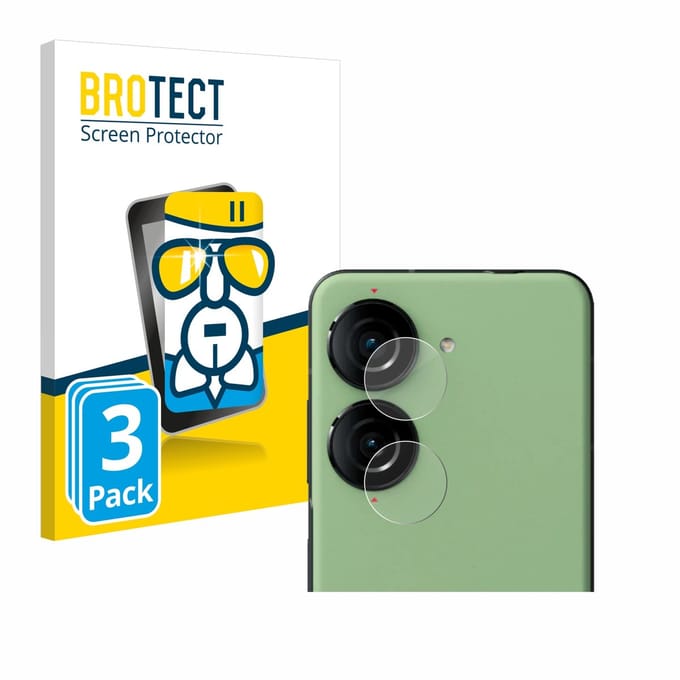 Screenprotector 3 Stuks voor ASUS ZenFone 10 (ALLEEN Camera Lens) Beschermglas transparant