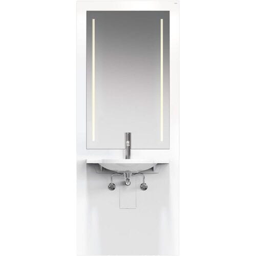 HEWI S 50 washbasin module with LED light mirror S50.01.212010
