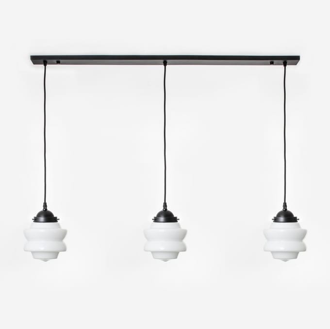 3 x Small Top lampen aan plafondbalk Moonlight - Art Deco Trade