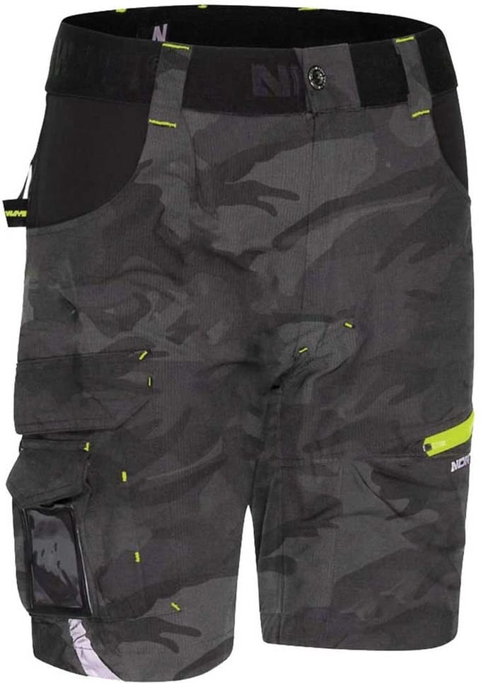 Nine Worths 1423 Horn Korte Werkbroek-Olijfgroen/Camouflage-44