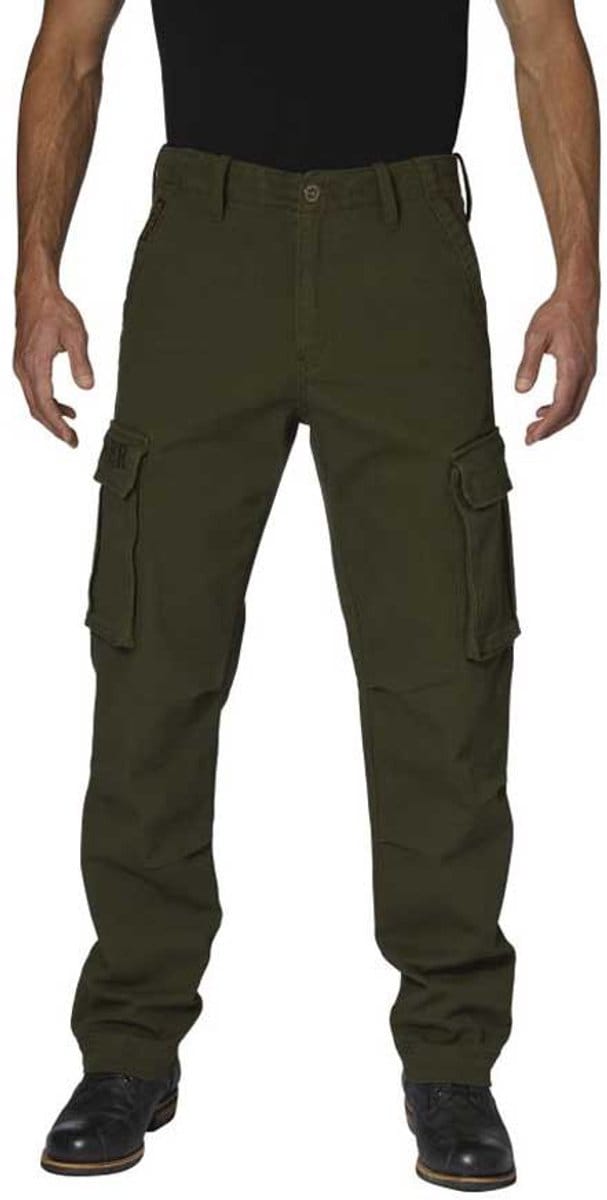 ROKKER Cargo Olijf Jeans - Maat 34/32 - Broek