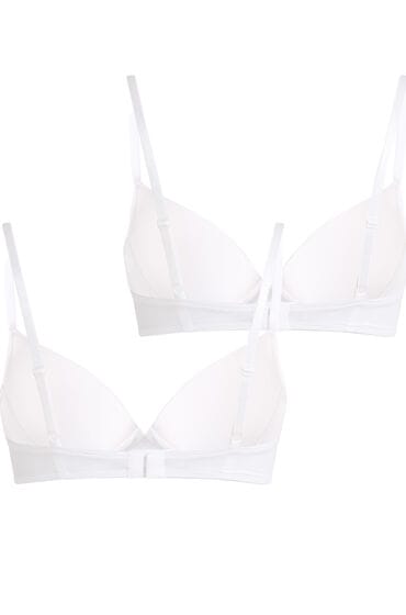 Hunkemöller 2-pack voorgevormde beugel bh Wit