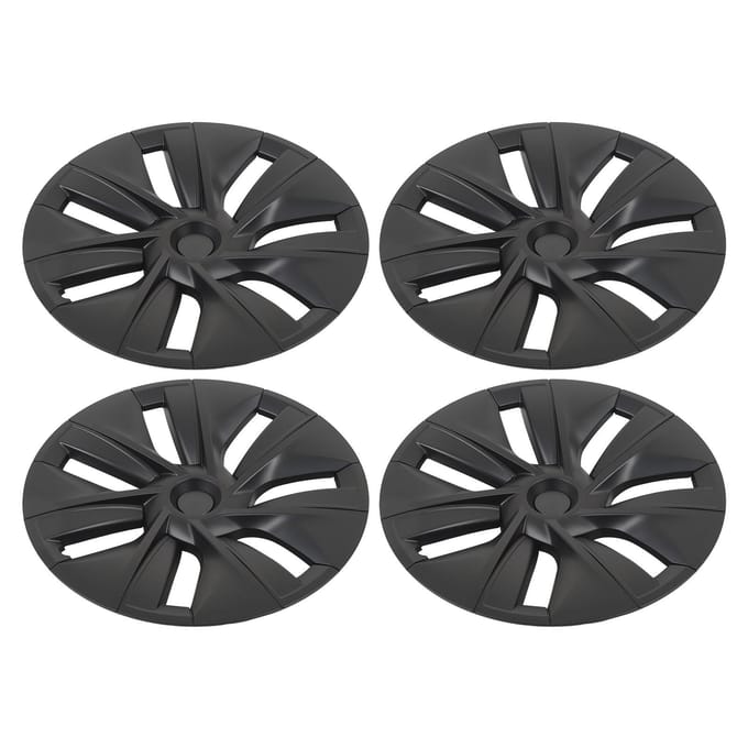 4 stuks 19 inch Wielnaafdop Mat Zwart Krasbestendig Stijlvol Cool Vervanging voor Tesla Model Y 2020 tot 2023 gray