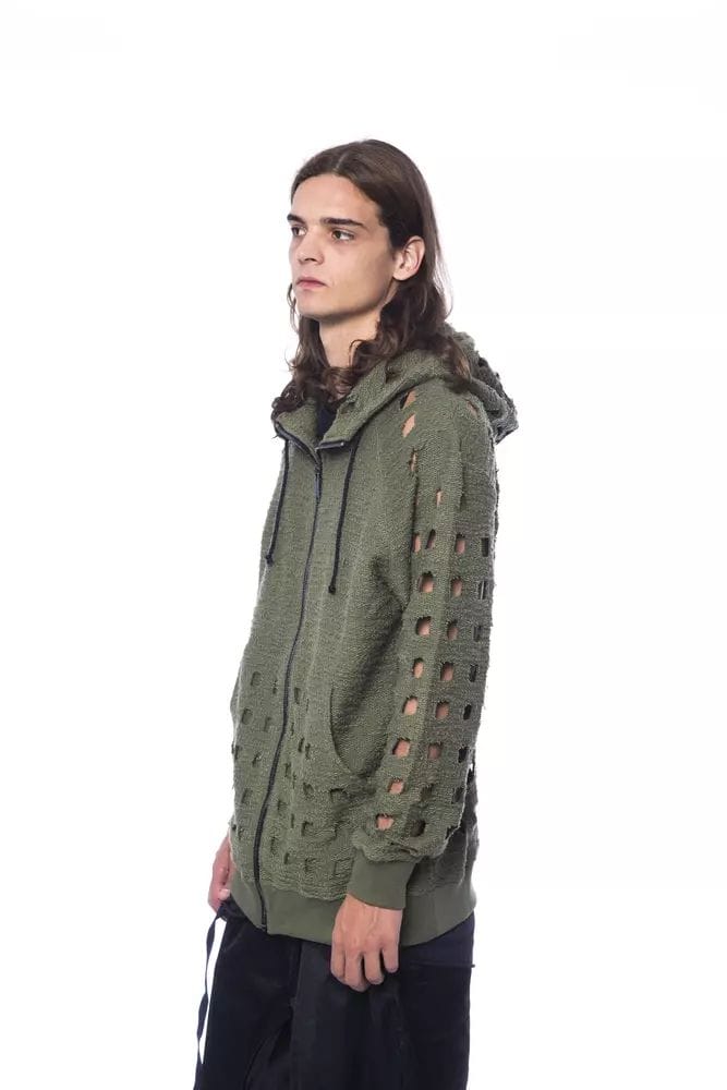 Uitsnede Breiv sweatshirt Model Olijfgroen