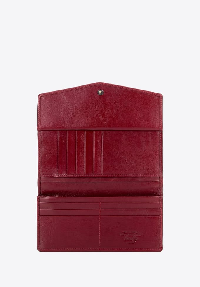 Wittchen Serie - Damesportemonnee - Rood - Echt Leer - Elegant