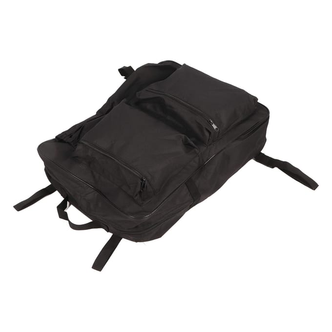 Sac à dos noir pour fauteuil roulant, sac de rangement étanche de grande capacité pour déambulateur black