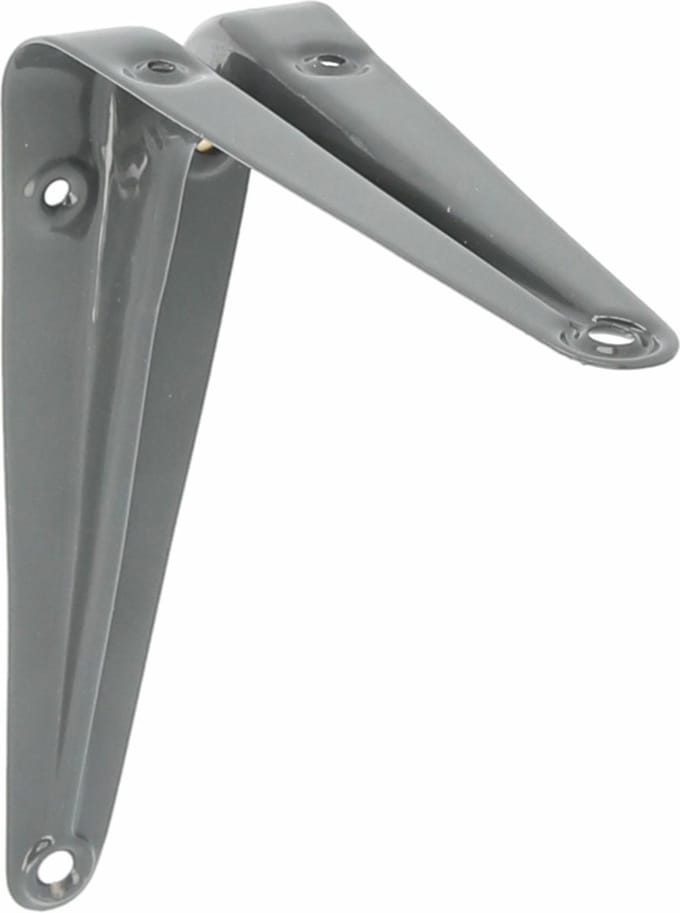 AMIG Plankdrager/planksteun van metaal - gelakt grijs - 100 x 125 mm
