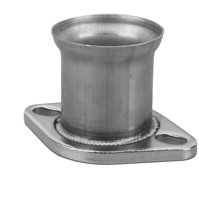 2 Bouten Uitlaatflens 3in RVS Pijp naar 2.5in Downpipe Turbo Uitlaat Adapter gray