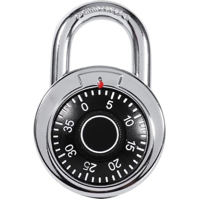 Cadenas Rotatif à Combinaison Numérique Code de Sécurité Cadenas à Molette Ronde Numérotée Sécurité Bagage Valise gray