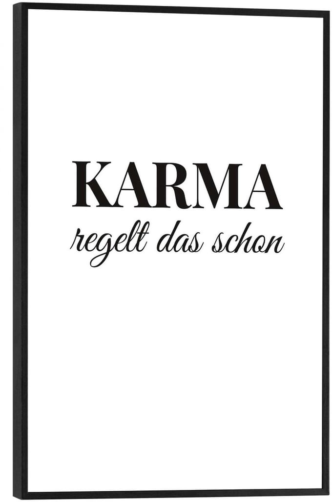 Schilderij Karma - 30 x 20 - Hout - REINDERS