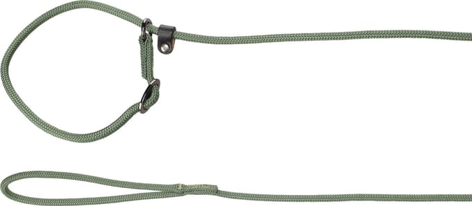 Flamingo - Hond Anti-trek looplijn Aiden Kaki 1,3m 6mm